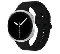 RR CUSTOMS BAD BOYS Correa Compatible con Samsung Galaxy Watch 8 (40/44mm) | Glaxy Watch 8 Classic, Silicona Suave Liso u Ondulado | Pulsera Deportiva Resistente y Transpirable (BLACK ONDA)