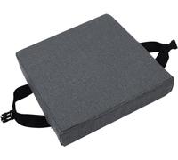 Rr tianshi Cojín grueso de 3/5/8 cm para silla, cojín de asiento grueso antideslizante, cojines de silla con hebilla antideslizante para oficina en casa (30 x 30 x 8 cm, gris)