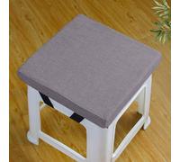 Rr tianshi Cojín para silla, cojín antideslizante, para silla de comedor, lavable, para taburete, jardín, interior y exterior, hogar, oficina, 35 x 35 x 3 cm, gris