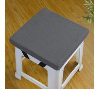 Rr tianshi Cojines de asiento antideslizantes para sillas de comedor, cojines de asiento lavables para taburete, jardín, interior, exterior, oficina en casa (30 x 30 x 3 cm, gris oscuro)