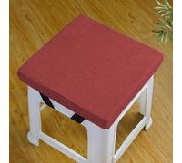Rr tianshi Cojines de asiento antideslizantes para sillas de comedor, cojines de asiento lavables para taburete, jardín, interior, exterior, oficina en casa (30 x 30 x 5 cm, rojo)