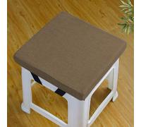 Rr tianshi Cojines de asiento antideslizantes para sillas de comedor, cojines de asiento lavables para taburete, jardín, interior, exterior, oficina en casa (35 x 35 x 5 cm, marrón)