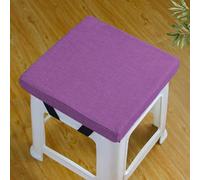 Rr tianshi Cojines de asiento antideslizantes para sillas de comedor, cojines de asiento lavables para taburete, jardín, interior, exterior, oficina en casa (35 x 35 x 5 cm, morado)