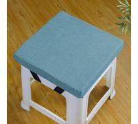 Rr tianshi Cojines de asiento antideslizantes para sillas de comedor, cojines de asiento lavables para taburete, jardín, interior, exterior, oficina en casa (35 x 35 x 3 cm, azul)
