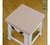Rr tianshi Cojines de asiento antideslizantes para sillas de comedor, cojines de asiento lavables para taburete, jardín, interior, exterior, oficina en casa (30 x 30 x 3 cm, beige)