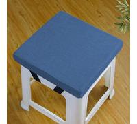 Rr tianshi Cojines de asiento antideslizantes para sillas de comedor, cojines de asiento lavables para taburete, jardín, interior, exterior, oficina en casa (30 x 30 x 3 cm, azul marino)