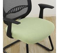 Rr tianshi Funda de asiento elástica para silla de comedor, resistente al desgaste, fundas elásticas lavables para hotel, comedor, oficina (1 unidad, 50 x 50 cm, verde claro)