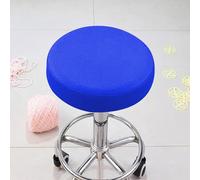 Rr tianshi Protector de asiento de taburete de bar de PVC impermeable, fundas elásticas redondas para taburete, funda de cojín gruesa para silla de oficina, bar, oficina (0,6 cm-30 x 30 cm, azul