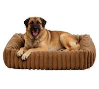 Rr tianshi Sofá cama grande para perros medianos, ultrasuave, lujoso, lavable, colchón cálido y calmante para perros peludos, con funda extraíble con cremallera, sofá antideslizante para mascotas (M