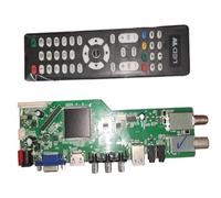 RR52C.04A Soporte de señal Digital DVB-S2 DVB-C DVB-T2/T ATV Placa de Controlador LCD Universal Medios de reproducción USB duales, Piezas de Repuesto de TV(1366X768)
