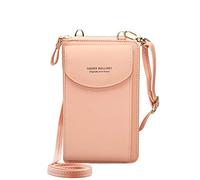 RRANCharltu Bolso de Teléfono Móvil para Mujer Cuero PU Mini Bolso Bandolera con Correa de Hombro Ajustable y Ranuras para Tarjetas