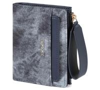 RRANCharltu Monedero Mujer Pequeño, Carteras de Mujer de Piel PU con Portatarjetas Extraíble Billetera con Compartimento para Monedas y Bolsillo ID,Azul