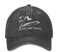 RRCRUHG Clásica Gorra de béisbol Todo Vale en Amor y poesía Divertida San Valentín Swifts Hombres Mujeres desgastadas Vaqueros Vintage Ajustables de algodón Deportivo Ajustable Gorra