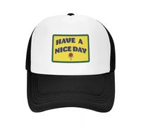 RRCRUHG Gorra de béisbol clásica Buena Suerte Que tengas un Buen Viaje de día Malla Hombres Camping Masculino Playa Snapback Casual Transpirable Ajustable Algodón Ajustable Sombrero