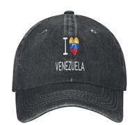 RRCRUHG Gorra de béisbol clásica Me Encanta mi país Venezuela Fuera para Hombres Mujeres Vintage Casquette Lavada desgastada Ajustable Ajuste Algodón Sombrero