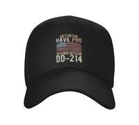 RRCRUHG Gorra de béisbol clásica Puede Que no Tenga doctorado, Pero sí Tengo un Sombrero DD-214 US Veteran for Men Snapback Ajustable de algodón Deportivo