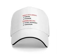 RRCRUHG Gorras de béisbol clásicas Accesorios de Moda Se Trata de impulsar Snapback Senderismo para Mujeres Casual Transpirable y Ajustable Algodón Ajustable para Hombre Gorro