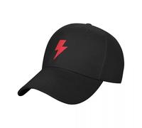 RRCRUHG Sombrero clásico de béisbol Audaz Red Lightning Bolt sobre Rosa para Hombres Marinero para Hombres, Sombrero Deportivo Ajustable para Hombres Ajuste de algodón para Mujeres