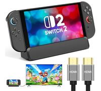 RREAKA 6 in 1 Switch Dock for Nintendo Switch OLED TV Adapter Switch Docking Station with HDMI 1000 Mbit RJ45 Ethernet LAN 3 USB 2.0 Port Type C Charging USB C Connectors Travel Base Portable Stand