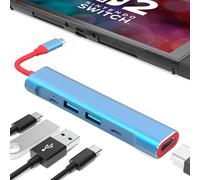 RREAKA Switch2 TV Dock Station for Nintendo Switch2/Switch/Switch OLED, portátil Dock Replacement with 4K 60Hz HDMI Adapter/Type C Port/USB Port for Official Nintendo Switch