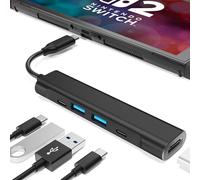 RREAKA Switch2 TV Dock Station for Nintendo Switch2/Switch/Switch OLED, portátil Dock Replacement with 4K 60Hz HDMI Adapter/Type C Port/USB Port for Official Nintendo Switch