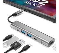 RREAKA Switch2 TV Dock Station for Nintendo Switch2/Switch/Switch OLED, portátil Dock Replacement with 4K 60Hz HDMI Adapter/Type C Port/USB Port for Official Nintendo Switch