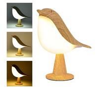 RRGEAR - Lámpara LED de mesa con forma de pájaro, luz nocturna con forma de urraca, escritorio con control táctil de 3 colores, aromaterapia de mesita de noche, escritorio decorativo recargable de 6W