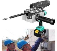 RRHCW Dispositivo De Roscado De Tubos Ocultos para Cables De Electricista, Máquina De Roscado Completamente Automática, Herramienta para Tirar De Cables Velocidad De 40 M/min,5.0AH-2Battery