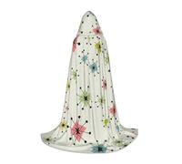 RRhgipp Atomic Stars - Capa larga con capucha y diseño retro de vampiro, bruja, carnaval, Halloween, adolescente, mago