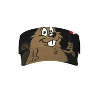RRhgipp Beaver - Gorra unisex deportiva con protección UV, ajustable, para playa, piscina, golf, tenis, adulto, color negro