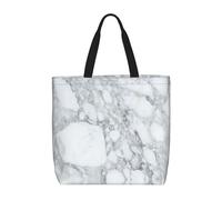 RRhgipp Bolsa de lona con textura de mármol negro, bolsa de tela, bolsa de compras, bolsa plegable para bolso de compras