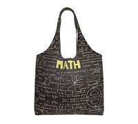 RRhgipp Bolsa de lona para mujer, bolsa de trabajo, reutilizable, para compras, para mujer, para escuela, matemáticas, para mujer