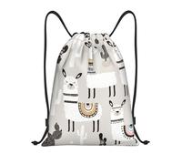 RRhgipp Bonita jirafa con lentes de sol de colores, divertida mochila con cordón para deportes, gimnasio, bolsa de bolsillo, resistente al agua, bolsa de cuerda para mujeres y hombres, Black, S