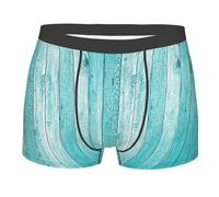 RRhgipp Calzoncillos tipo bóxer con textura de tablones de madera para hombre, ropa interior fresca y transpirable que absorbe la humedad, no se sube, regalo, Negro, M-XXL