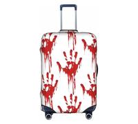 RRhgipp Funda protectora lavable para maleta, con huellas de manos sangrientas, funda elástica para viaje, White, S