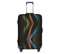 RRhgipp Funda protectora lavable para maleta, diseño de líneas coloridas, funda elástica para viaje, White, XL