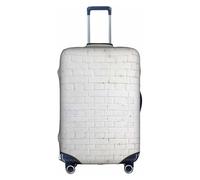 Rrhgipp Funda protectora para maleta, lavable, con diseño de ladrillos blancos viejos, elástica, para viaje, White, S