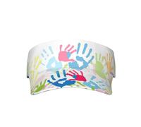 RRhgipp Gorra deportiva unisex para niños, con estampado de mano, ajustable, protección UV, para playa, piscina, golf, tenis, adulto, color negro