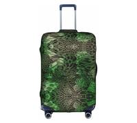 Rrhgipp Green Snake - Funda protectora lavable para maleta, funda elástica para viaje, White, M