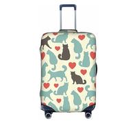 Rrhgipp Happy Walking Kitty - Funda protectora lavable para maleta, funda elástica para viaje, White, XL