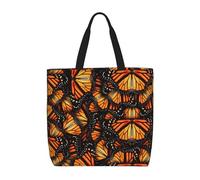 RRhgipp Heaps Of Orange Monarch Butterflies - Bolsa de lona plegable para la compra
