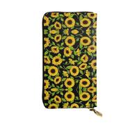 RRhgipp Hermosas carteras de girasol para mujer, con bloqueo RFID, de piel, tarjetero, teléfono, mujer, bolsa de viaje, regalos