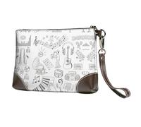 RRhgipp Instruments Performers Notes And Little Birds - Cartera de mano para mujer, con correa de mano, informal, formal, de piel, para niña o amiga