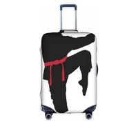 RRhgipp Karate - Funda protectora para equipaje para hombre, lavable, funda elástica para viaje, White, S
