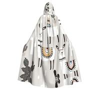 RRhgipp Linda jirafa con gafas de sol de colores, capa larga con capucha, capa larga, vampiro, bruja, carnaval, Halloween, mago, 58 pulgadas