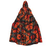 RRhgipp Monarch Butterflies - Capa larga con capucha para adultos, unisex, capa larga con capucha, disfraz de bruja de vampiro, regalo de 59 pulgadas