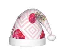 RRhgipp Paquete de gorro de Navidad con diseño de flamenco rosa, piña, Papá Noel, disfraz de Navidad, accesorios de Navidad