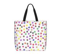 RRhgipp Paw Prints - Bolsa de lona plegable para la compra