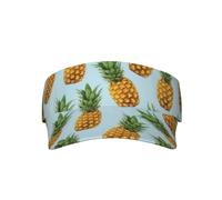 RRhgipp Pineapple. Gorra deportiva unisex con protección UV, ajustable, para playa, piscina, golf, tenis, adulto, color negro
