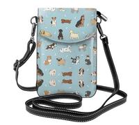 RRhgipp Puppy Doodles - Bolso cruzado para teléfono celular, bolso pequeño de piel sintética para mujer, bolso de hombro para teléfono celular